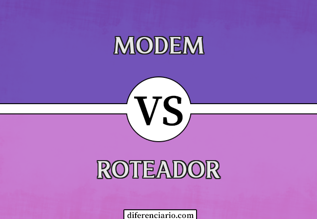 Diferença entre modem e roteador