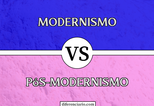 Diferença entre modernismo e pós-modernismo