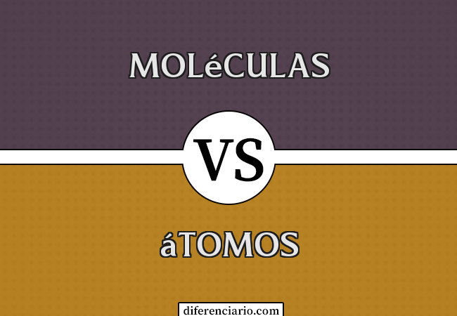 Diferença entre moléculas e átomos