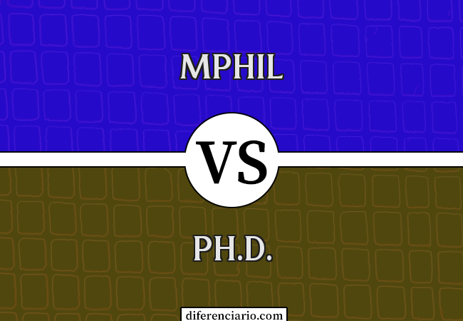 Diferença entre MPhil e Ph.D.