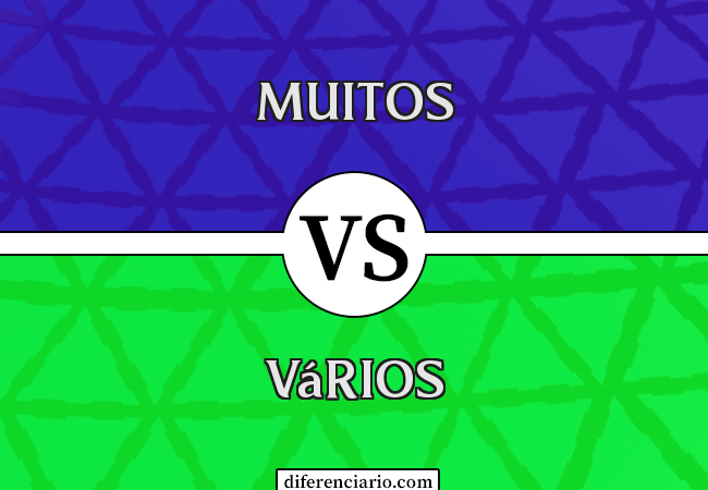 Diferença entre muitos e vários