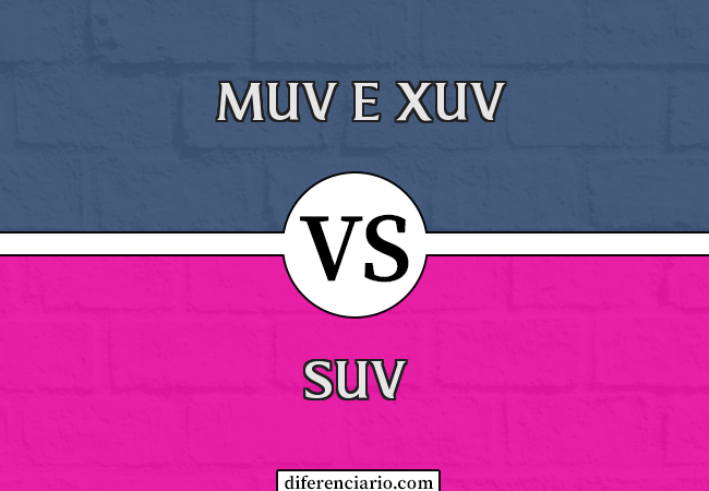 Diferença entre SUV, MUV e XUV