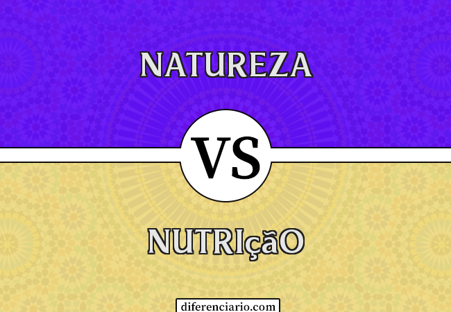 Diferença entre Natureza e Nutrição