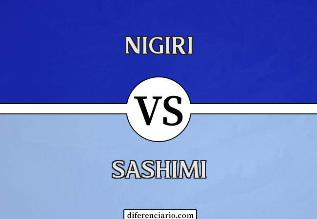 Diferença entre Nigiri e Sashimi