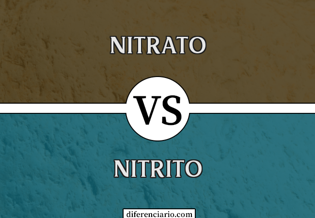 Diferença entre nitrato e nitrito