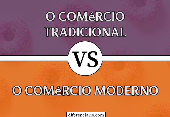Diferença entre o comércio tradicional e o comércio moderno