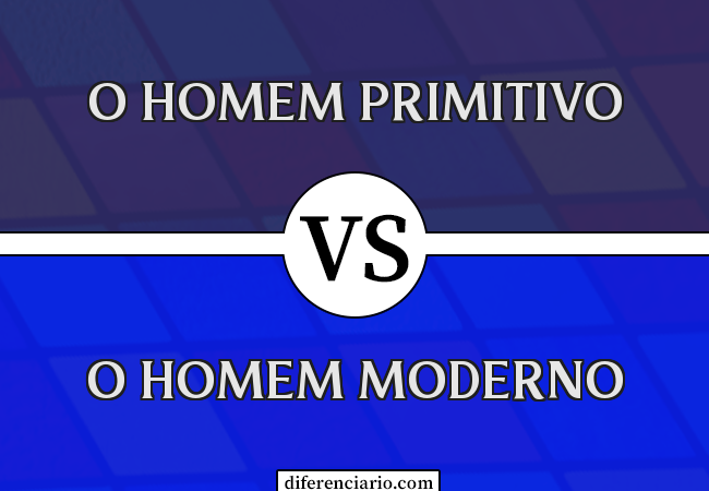 Diferença entre o homem primitivo e o homem moderno