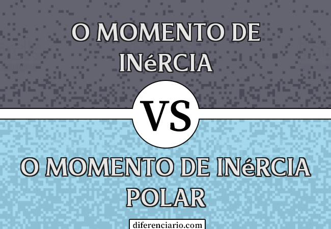 Diferença entre o momento de inércia e o momento de inércia polar