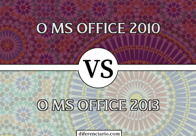 Diferença entre o MS Office 2010 e o MS Office 2013