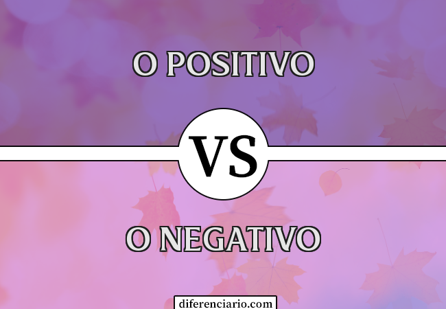 Diferença entre O Positivo e O Negativo