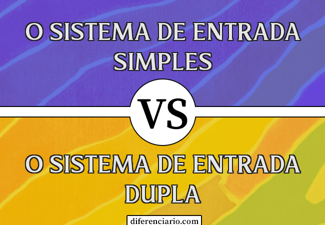 Diferença entre o sistema de entrada simples e o sistema de entrada dupla