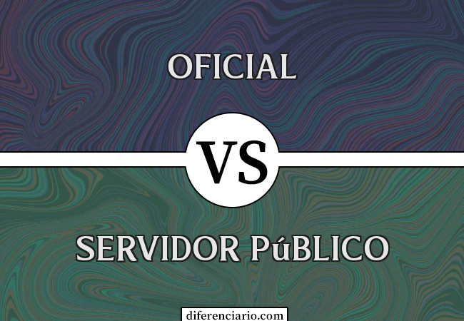 Diferença entre oficial e servidor público