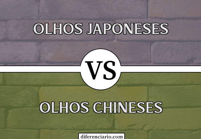 Diferença entre olhos japoneses e olhos chineses