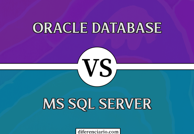 Diferença entre Oracle Database e MS SQL Server