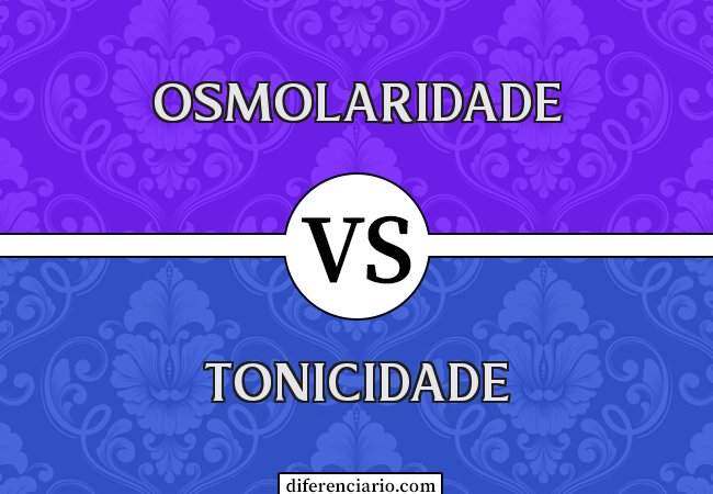 Diferença entre osmolaridade e tonicidade