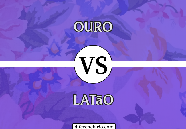 Diferença entre ouro e latão