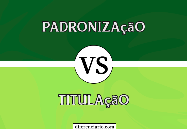 Diferença entre padronização e titulação