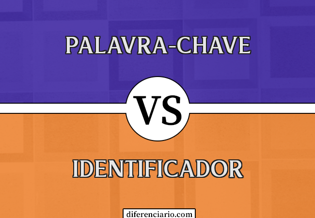 Diferença entre palavra-chave e identificador