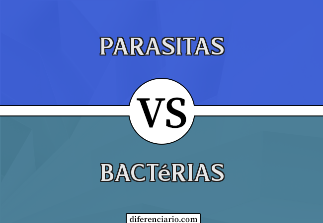 Diferença entre parasitas e bactérias