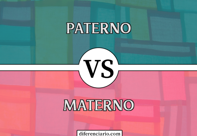 Diferença entre paterno e materno