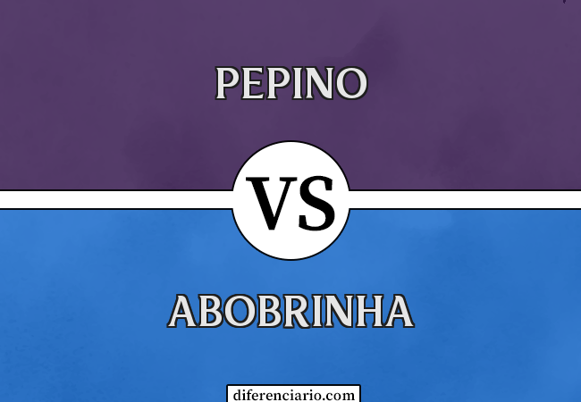 Diferença entre pepino e abobrinha