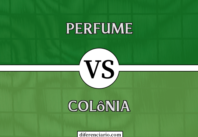 Diferença entre perfume e colônia