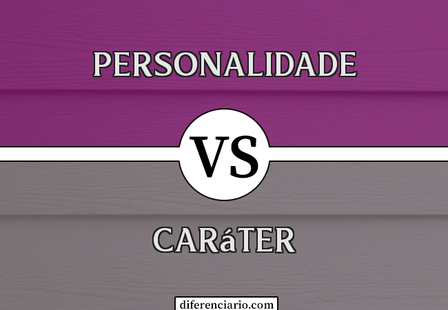 Diferença entre personalidade e caráter