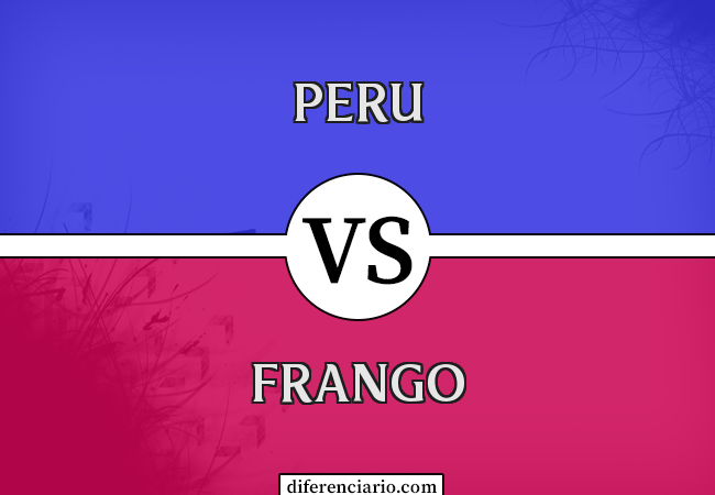 Diferença entre peru e frango