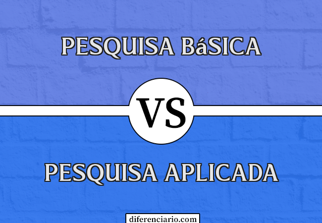 Diferença entre Pesquisa Básica e Pesquisa Aplicada