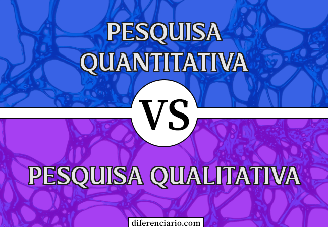Diferença entre pesquisa quantitativa e pesquisa qualitativa