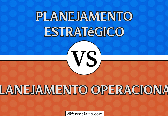 Diferença entre Planejamento Estratégico e Planejamento Operacional