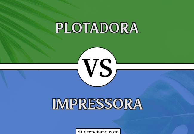 Diferença entre plotadora e impressora