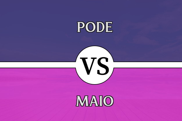 Diferença entre pode e maio