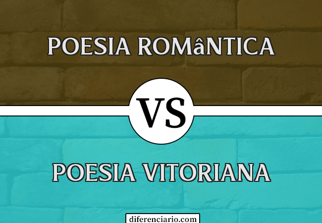 Diferença entre poesia romântica e poesia vitoriana