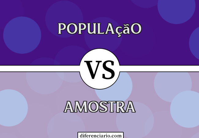 Diferença entre população e amostra