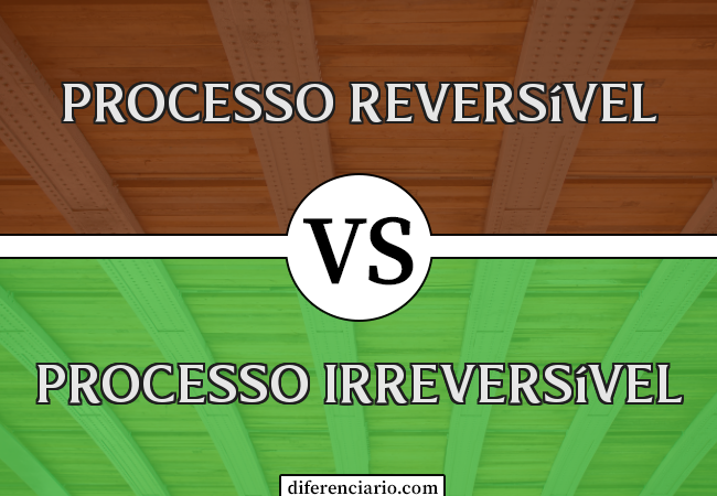 Diferença entre processo reversível e processo irreversível