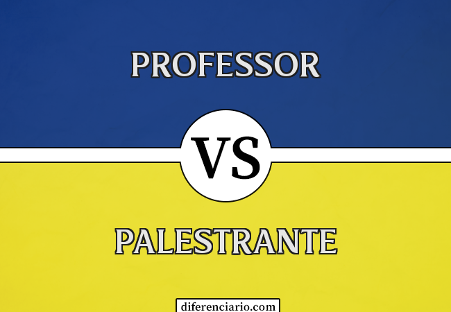 Diferença entre professor e palestrante