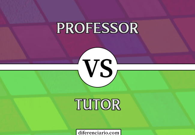 Diferença entre professor e tutor