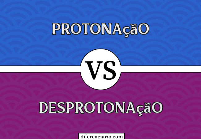 Diferença entre protonação e desprotonação