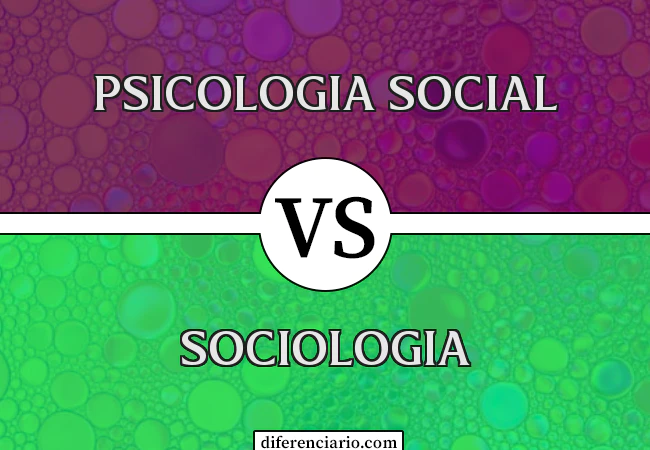 Diferença entre Psicologia Social e Sociologia