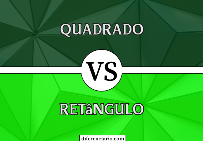 Diferença entre quadrado e retângulo