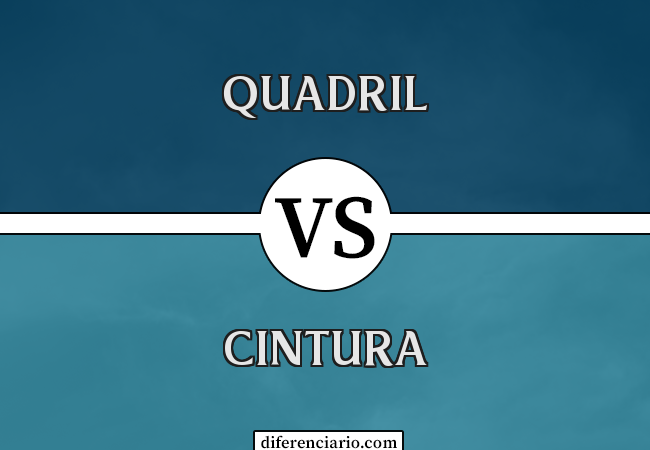 Diferença entre quadril e cintura