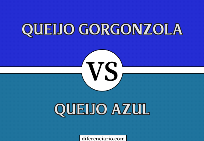 Diferença entre queijo gorgonzola e queijo azul