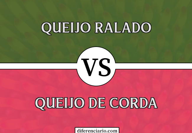 Diferença entre queijo ralado e queijo de corda