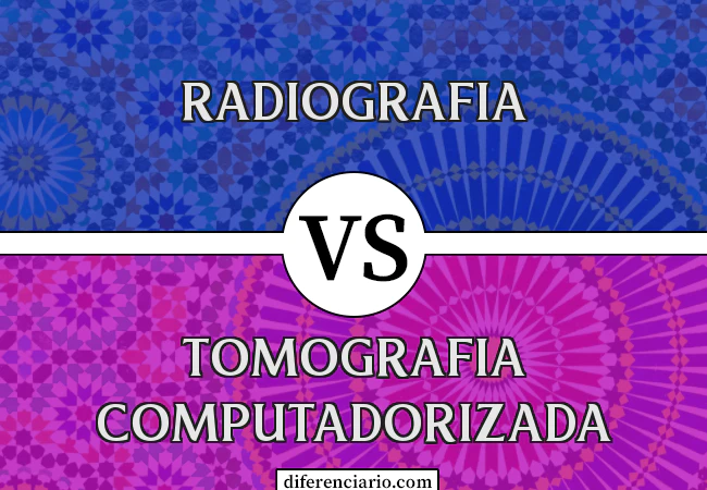 Diferença entre radiografia e tomografia computadorizada