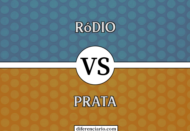 Diferença entre Ródio e Prata