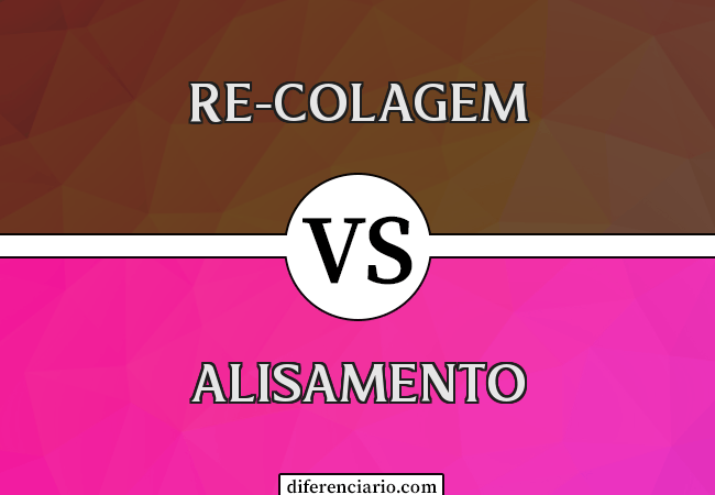 Diferença entre re-colagem e alisamento