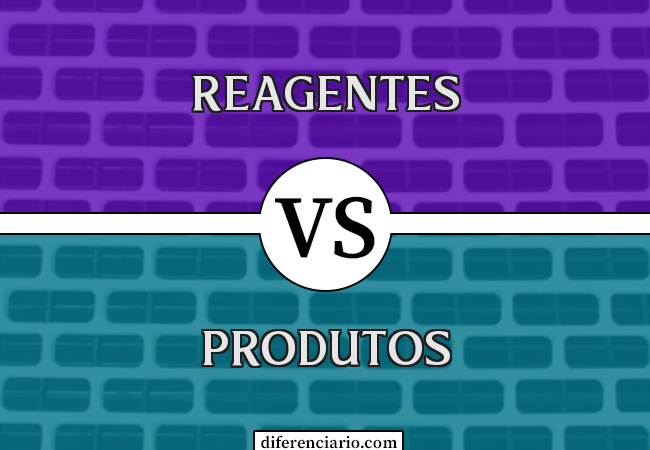 Diferença entre reagentes e produtos