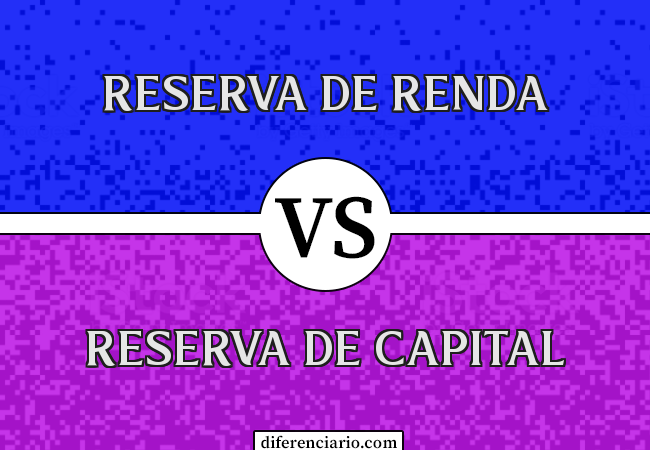 Diferença entre Reserva de Renda e Reserva de Capital