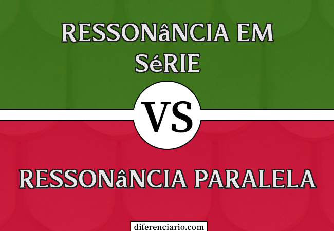 Diferença entre ressonância em série e ressonância paralela